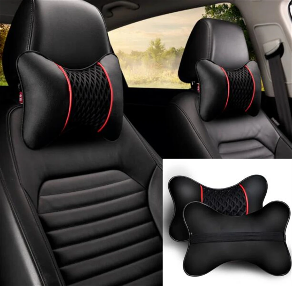 Car Seats Neck Pillow Breathable Auto Head Rest Cushion Relax Support Headrest Comfortable Soft Pillows