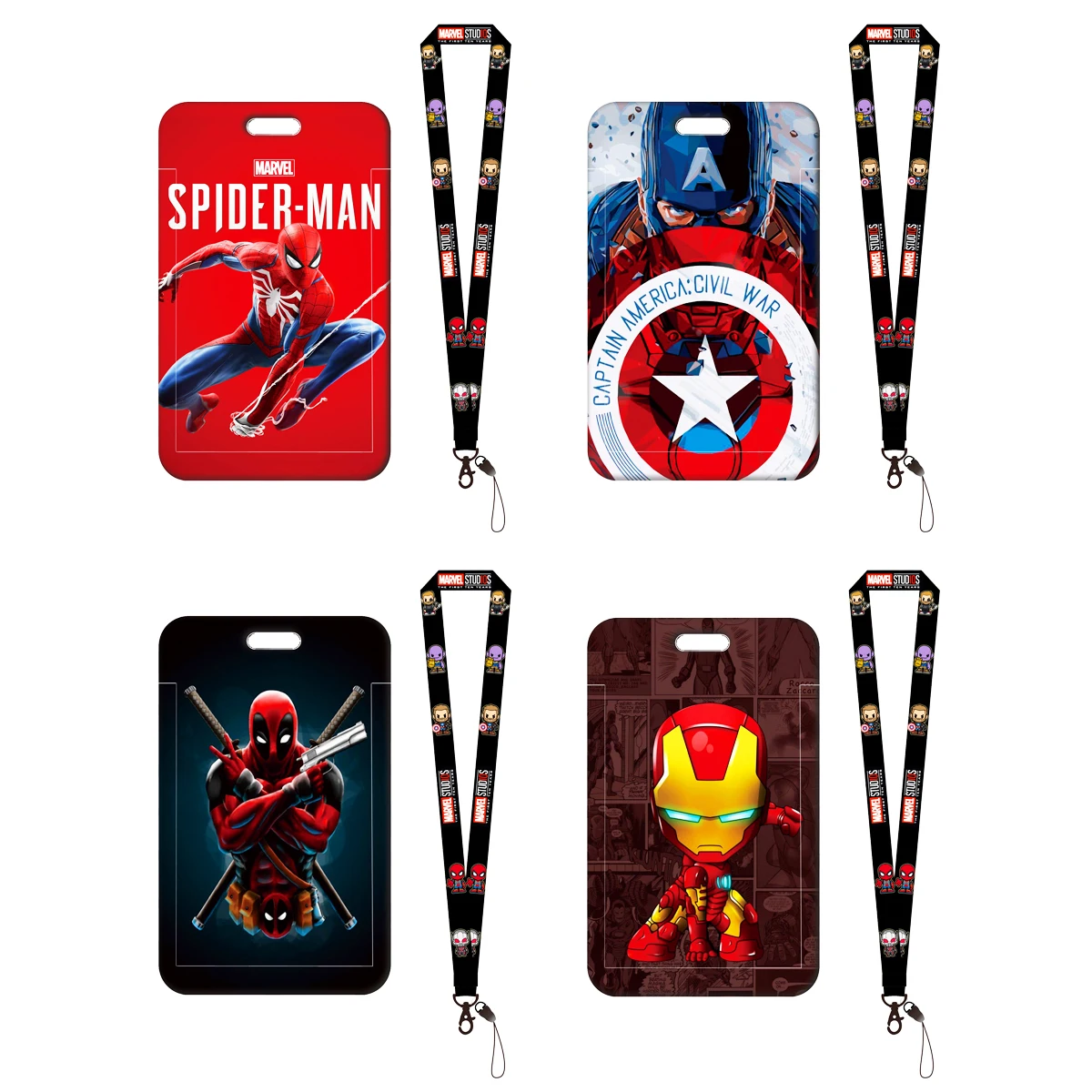 So Cool! Superhero ID Card Holder Lanyard Men Credential Holders Neck Straps Women Badge Holder Keychain For Door Card