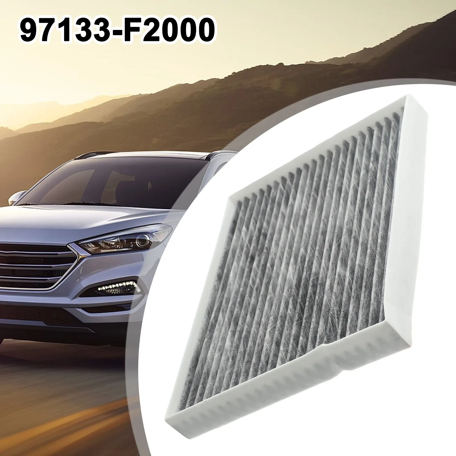 

For Cabin Air Filter 195*238*21MM 97133-F2000 Cabin Air Filter Car Accessories For Hyundai Replacement Car Truck