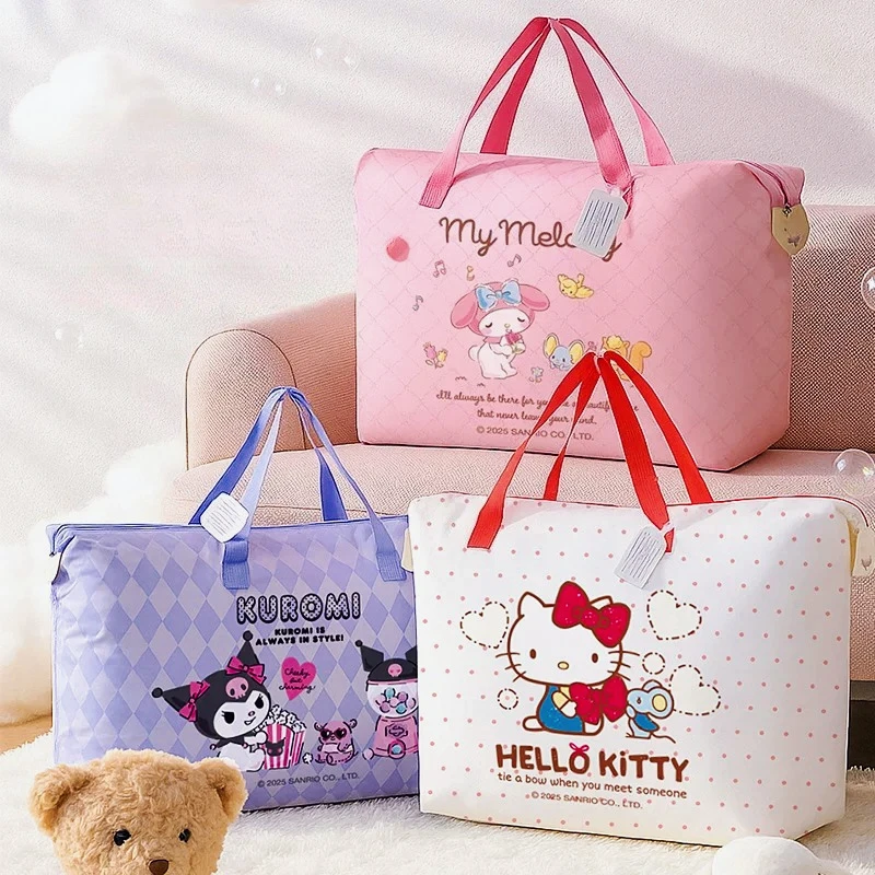 

Большая восьмиугольная сумка для хранения из оксфордской ткани для пуховиков, одеял и крупногабаритной одежды | Хелло Китти, Май Мелоди, Куроми