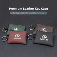Car Leather Key Case Keychain Mini Storage Bag Auto Accessories For Lexus F SPORT GS GX IS LS LX CT LC RC LBX NX RX 350h 450h ES