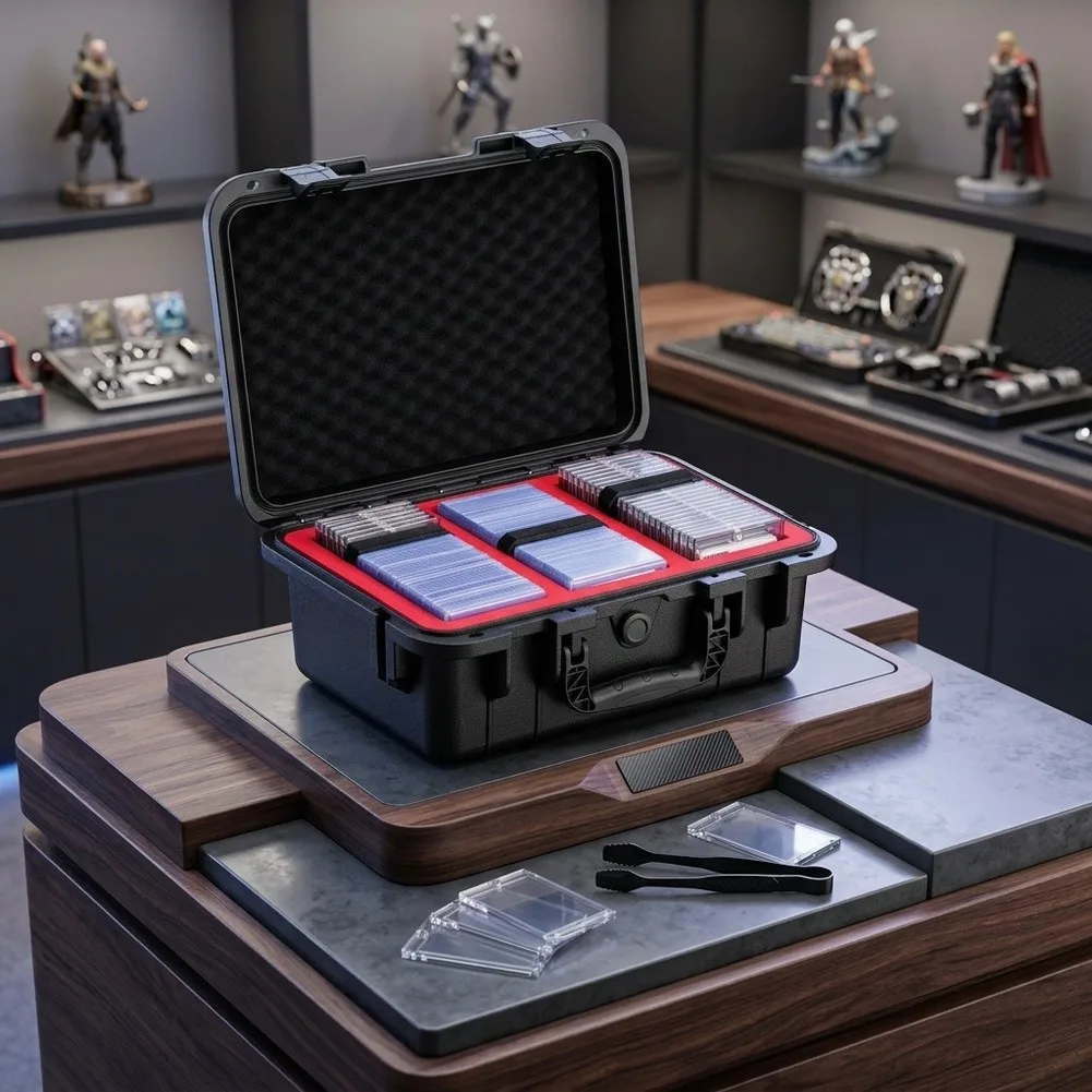 Waterproof Card Storage Case for Gaming Cards Extra Large Holds 400+ Cards Hard Shell Protection Portable Lightweight Design