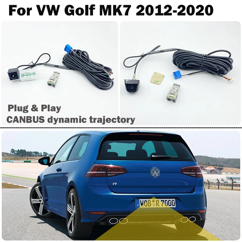 

VAVOSEMI Rear View Reversing Camera forVW Golf 7 VII 7.5 2012- 2020 MIB Unit With Canbus dynamic trajectory accessories