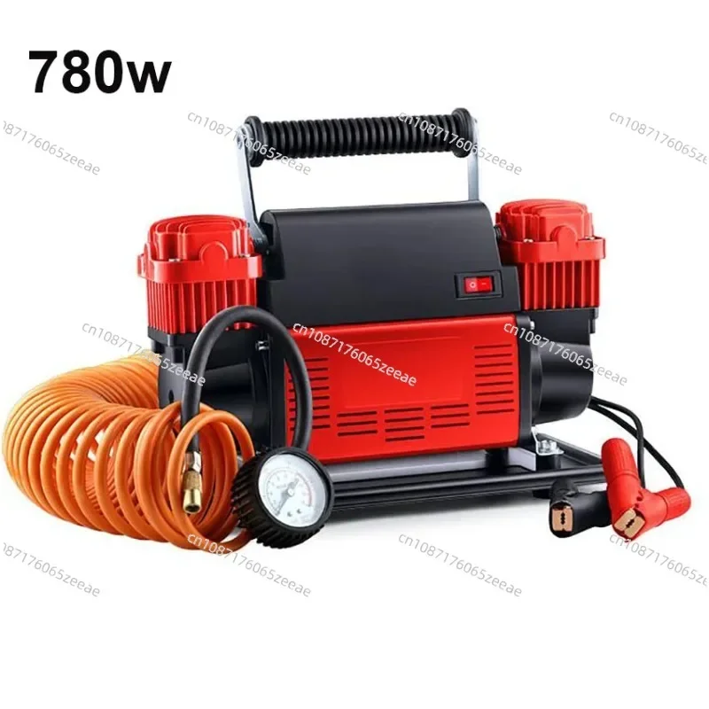 Portable Air Compressor Tire Inflator Car Dual-Cylinder Air Pump 780W High-Power High-Pressure Air Pump with Mechanical