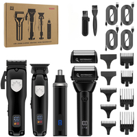 NEW Professional Hair Clipper Set Resuxi 944 Men's Oil Head Carving Electric Push Shear Electric Shaver Nose Hair Trimmer