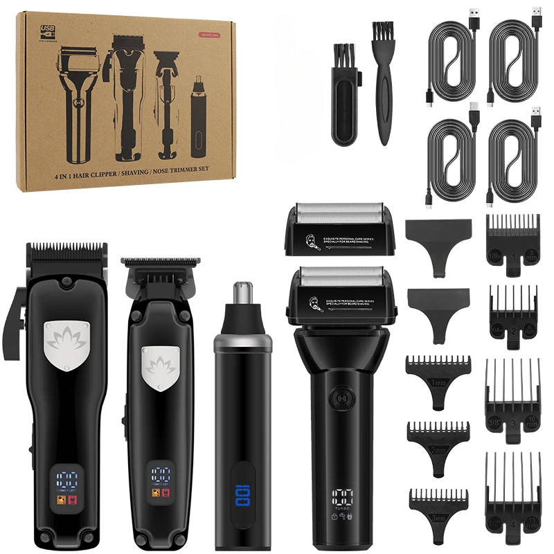 NEW Professional Hair Clipper Set Resuxi 944 Men's Oil Head Carving Electric Push Shear Electric Shaver Nose Hair Trimmer