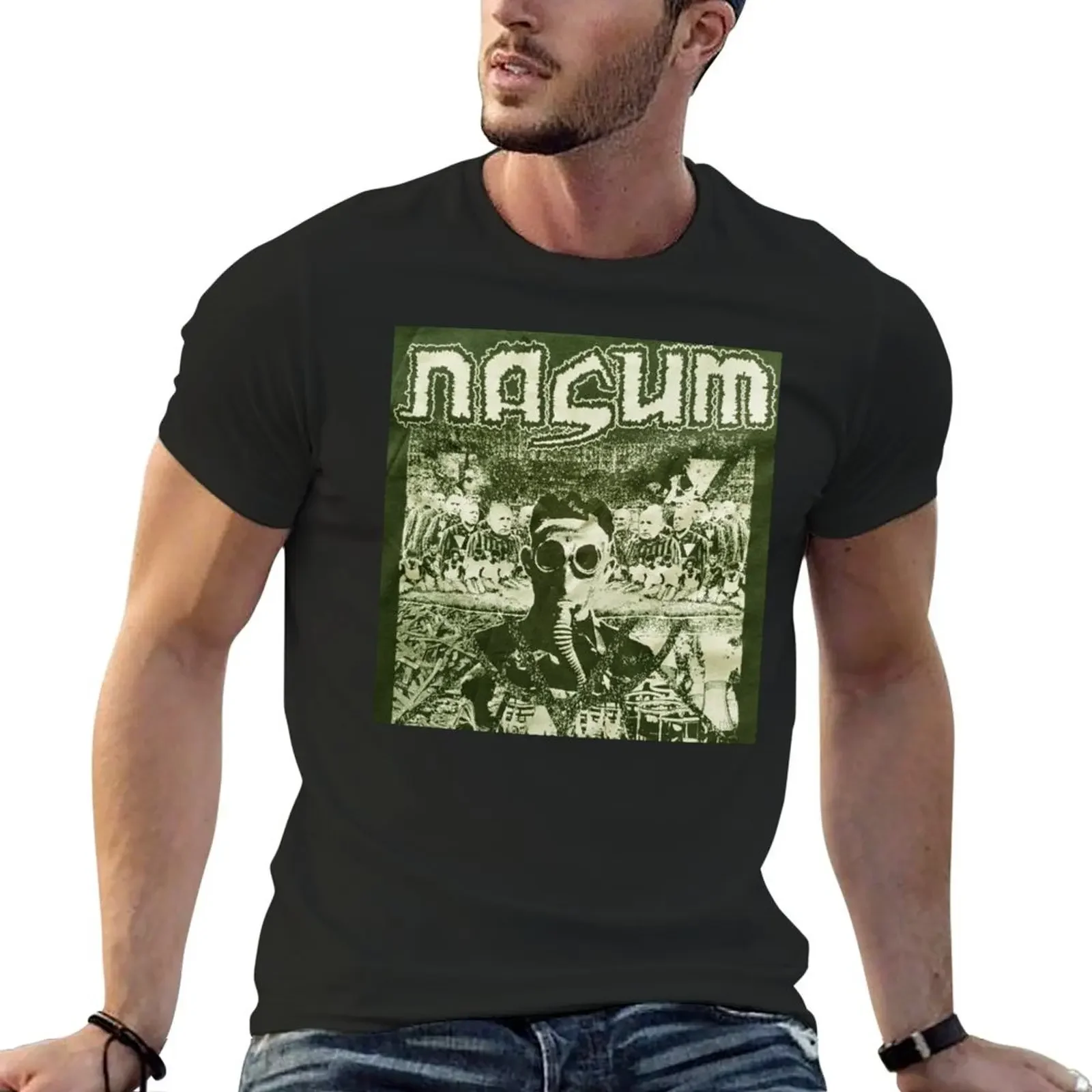 NASUM BAND METAL PUNK ROCK T-Shirt quick drying tees baggy shirts luxury clothes men