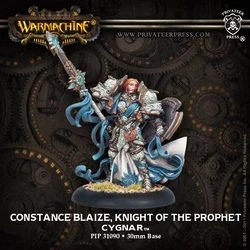 Resin Model Kit  Warmachine Cygnar Constance Blaze, Knight of the Prophet