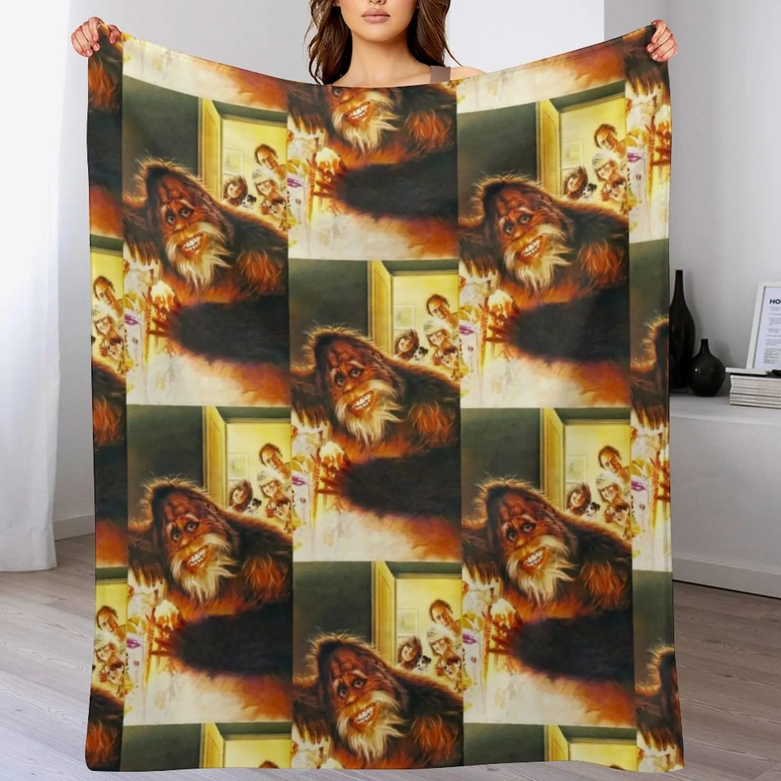 Harry and the Hendersons Throw Blanket Sofa Quilt Flannel Weighted Blankets