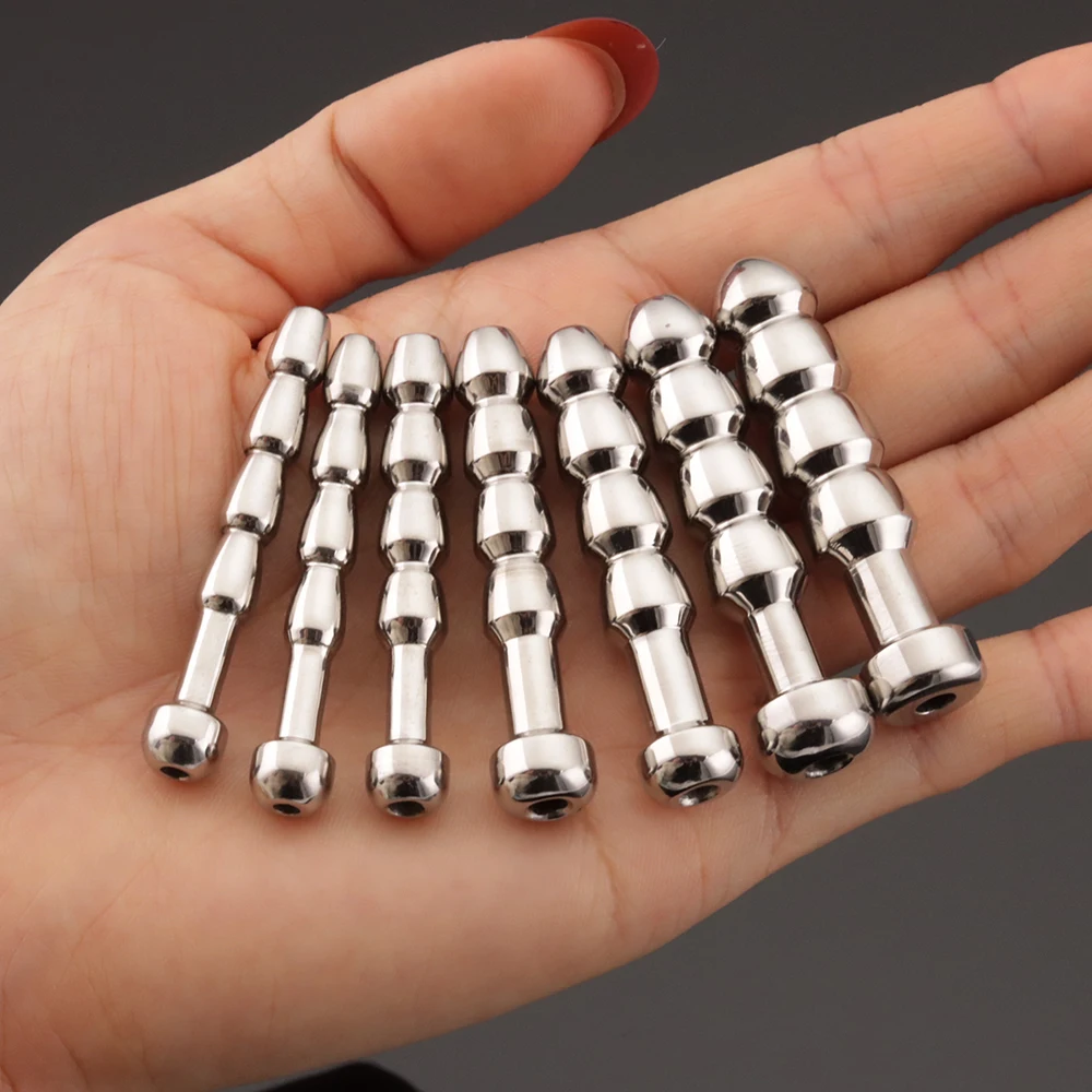 الرجال الجنس لعب جوفاء مجرى البول التوصيل السبر قضيب مجرى البول القسطرة بعقب المكونات 5/6/7/8/9/10/مم تحفيز القضيب الحصان العين عصا