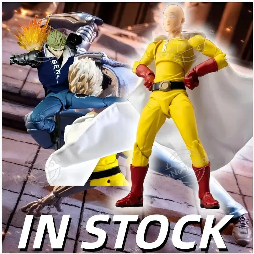 

New Ko Genos Action Figure One Punch-man Anime Figurine Kaiyodom Revoltech Yamaguchi Joint Movable Model Statue Kids Toys Gifts