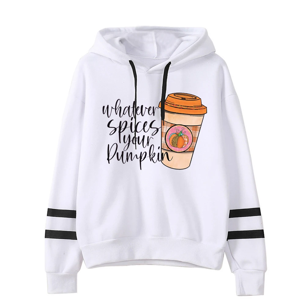 Whatever Spices Your Pumpkin Sweatshirt Hoodie Pumpkin Women Clothing Autumn Hoodie Thanksgiving Gothic Clothes