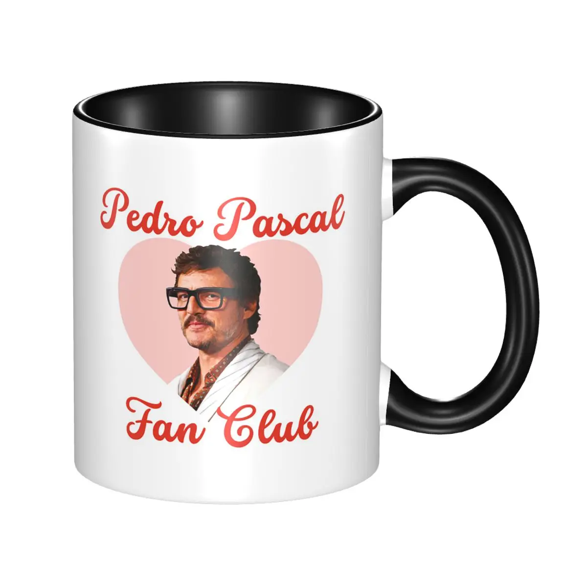 Taza de Cerámica Divertida con Diseño de Pedro Pascal, Certificada por el Fan Club, para Café, Té, Leche, Regalos para Amigos