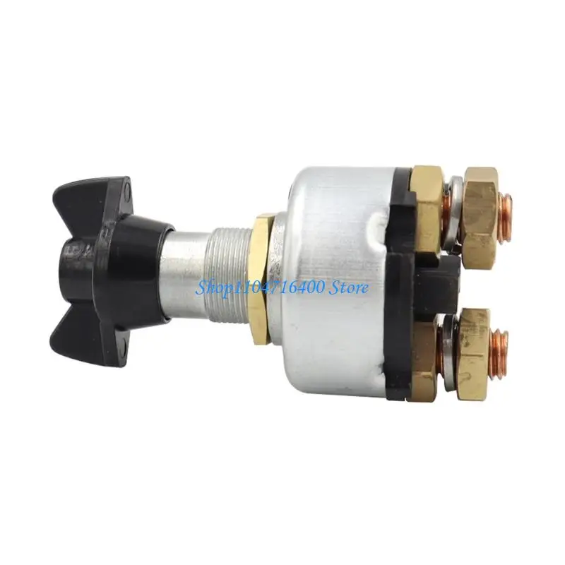 y1gd Copper Battery Disconnect Switches Button for Boats Motorhome Manual Knob Shut Off Anti Leakage Marine Grade Durability