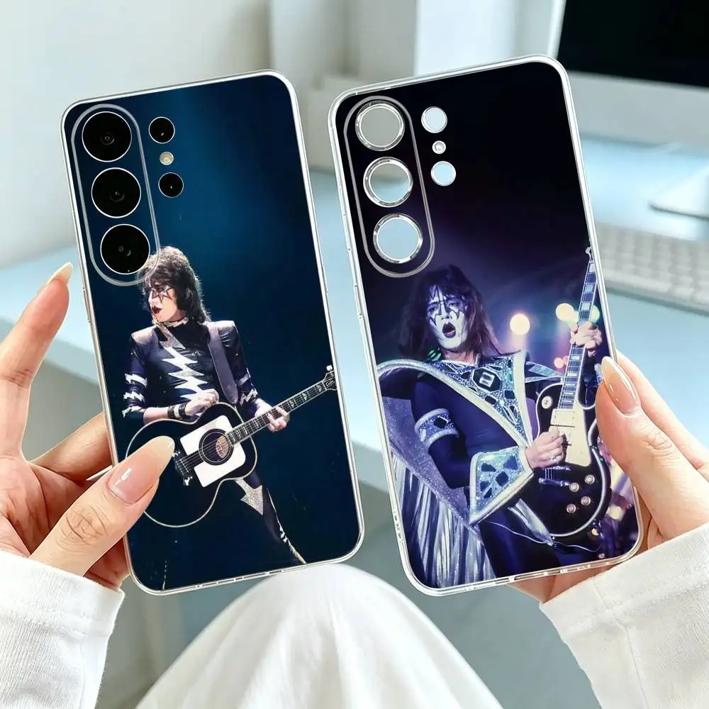 Kiss-S Ace Frehley  Phone Case Transparent Silicone Soft For Samsung S25,S24,S21,S22,S23,S30,Ultra,S20,Plus,Fe Gift