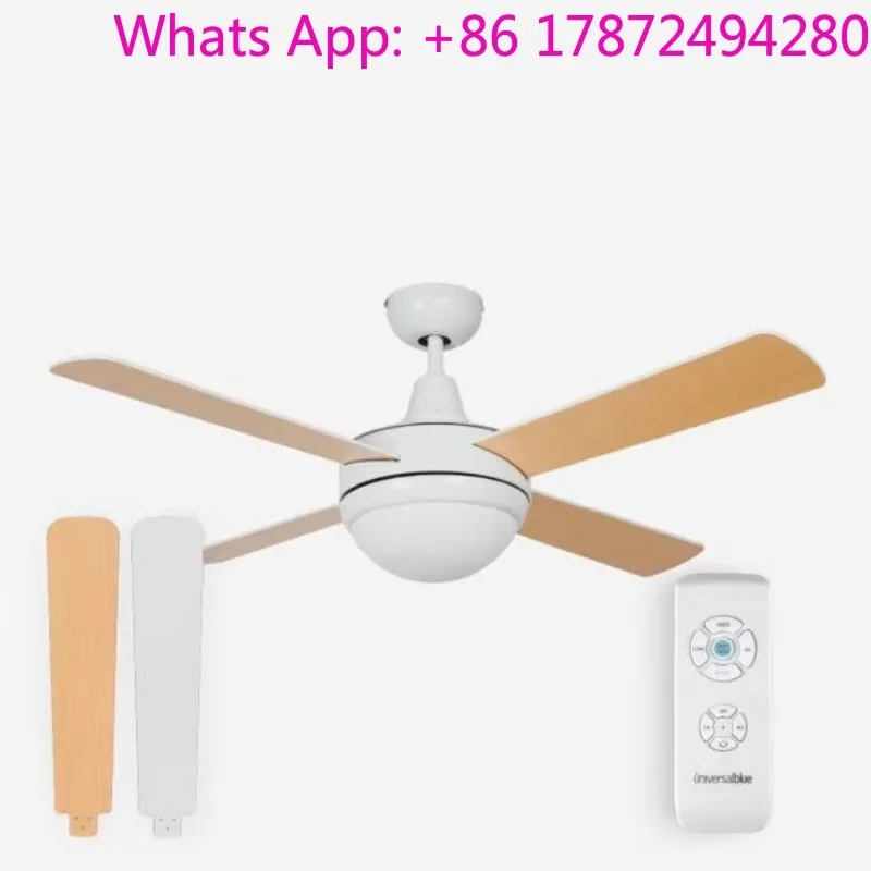 4042W 106cm White Reversible ABS Blade Ceiling Fan with Light, Outdoor Electric Fan for Spanish Hotels