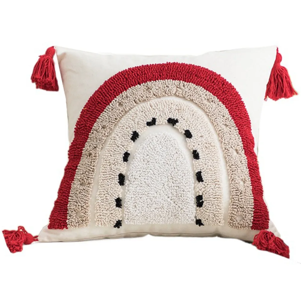 

45x45cm Christmas Embroidery Pillowcase Luxury Cartoon Dacron Throw Cushion Cover Comfortable Creative