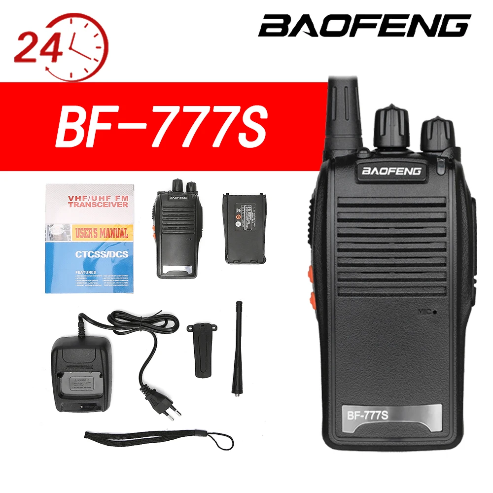 BaoFeng Original BF-777S Walkie Talkie UHF Radio Transceiver Mobile Uhf Hf Ham Two-way   Radio Comunicador