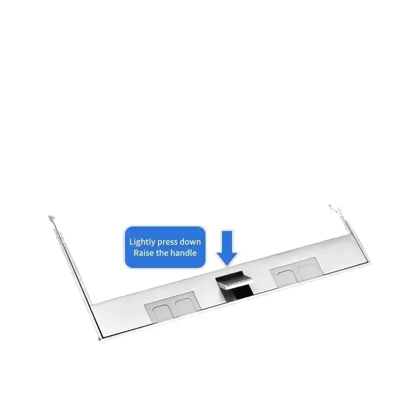 130mm X 200mm Marmurowe Podtynkowe Gniazdo Podłogowe ze Stali Nierdzewnej, Wtyczka EU, 250V, Adapter Podłogowy Uniwersalny UN/EU/UN Czarny — 2