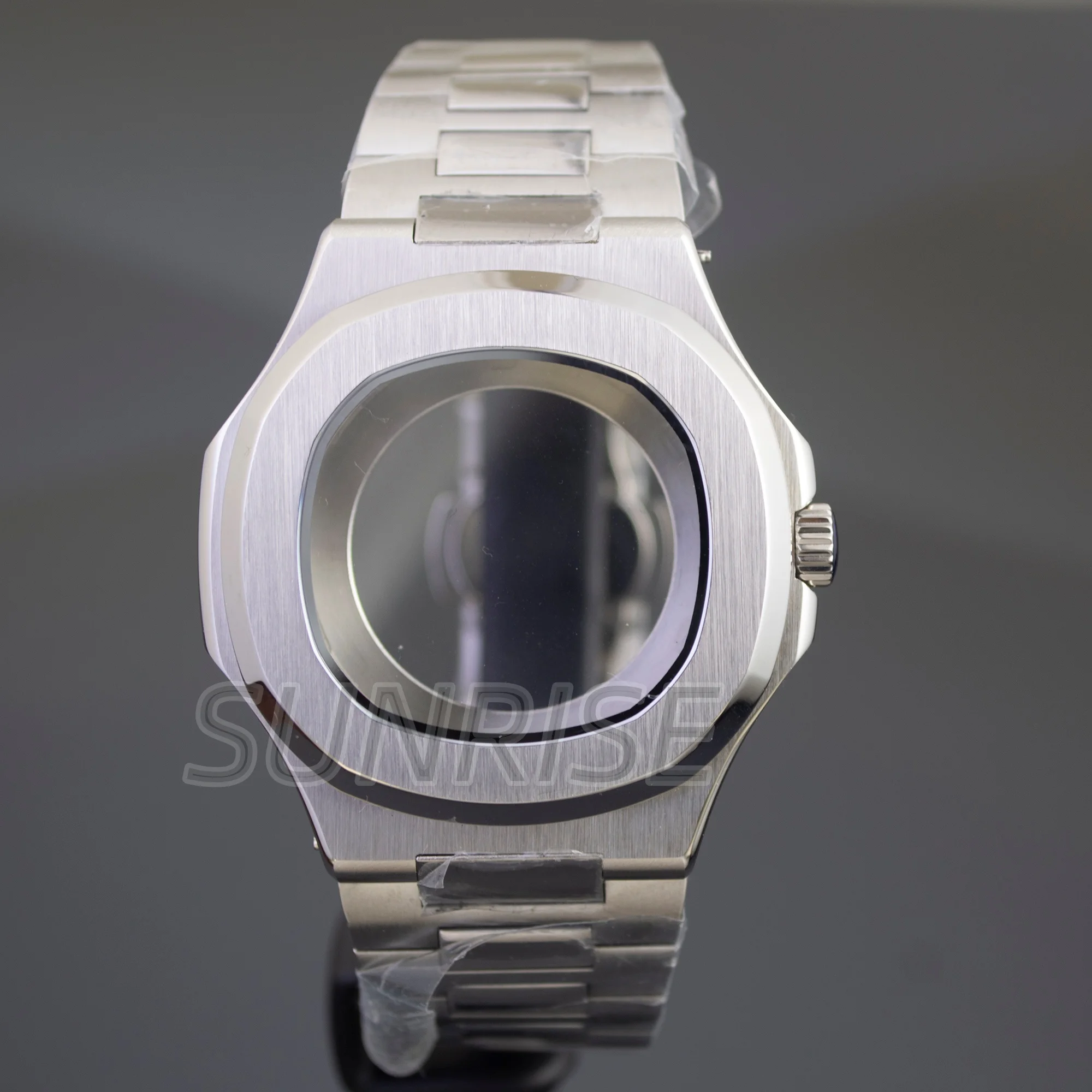 41mm NH35 Watch Case Stainless Steel Strap Sapphire Glass For Nautilus Seiko NH35/NH36/NH38 Movement Waterproof Dive Case Parts