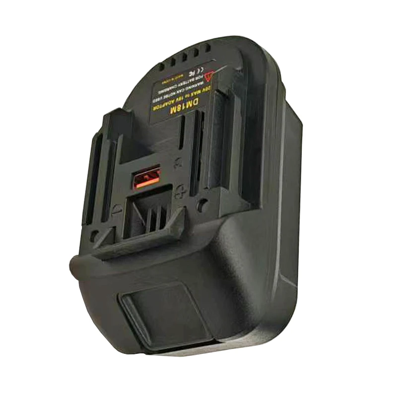 DM18M Converter Adapter For Milwaukee For M18 For Dewalt 20V Li-ion Battery For Makita 18V Power Tools USB Power Bank Charger