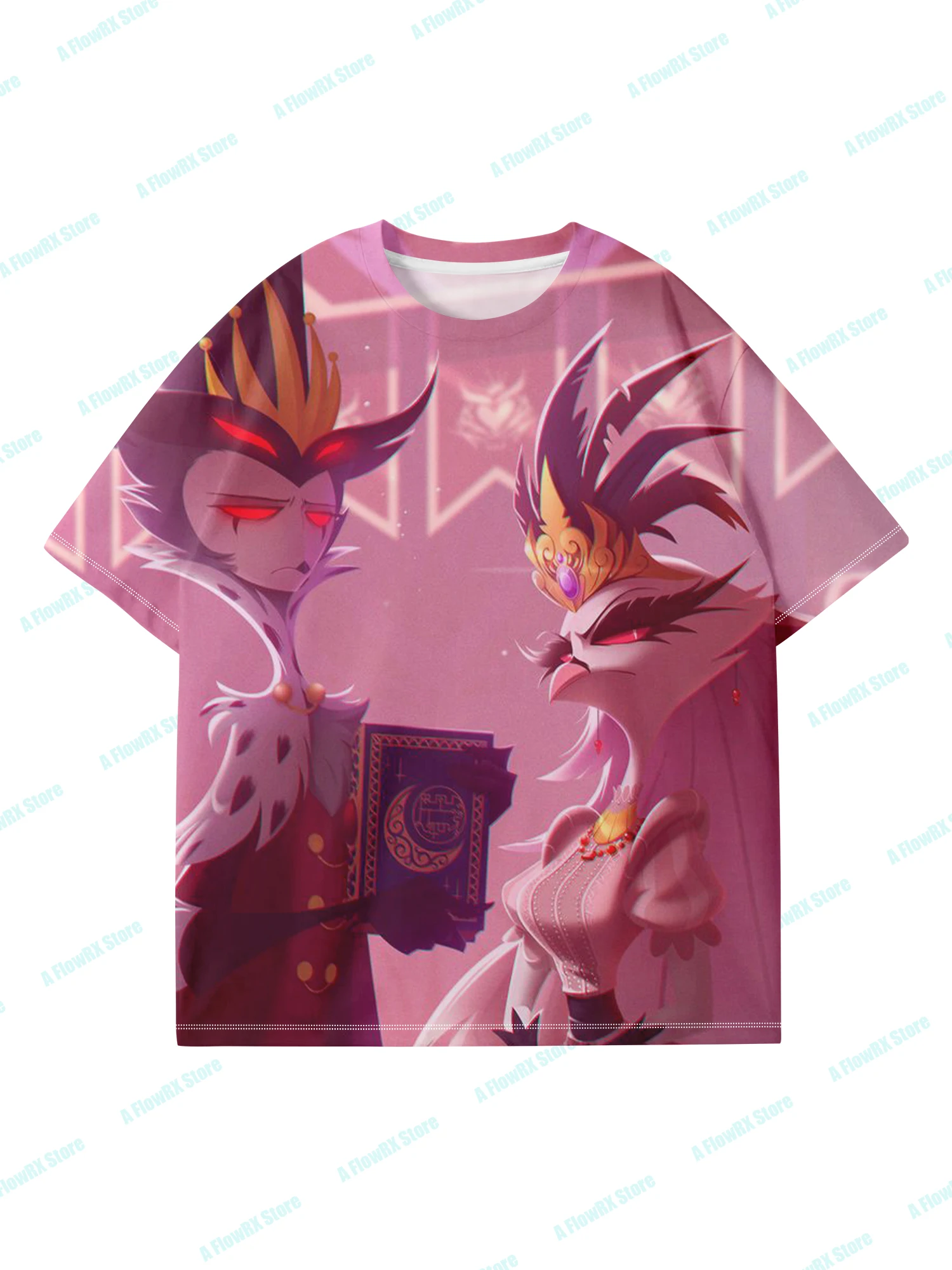 

Helluva Boss 3D Printed T-shirts Ideal for Casual Outdoor Suitable for Men Women, Adults & Kids Summer Breathable Comfortable