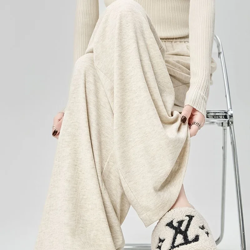 

Широкие брюки цвета хаки, женская летняя струящаяся пляжная одежда в полный рост, кавайные завязки, воздушные легкие, шикарные, из спандекса, модальное кружево в стиле ретро