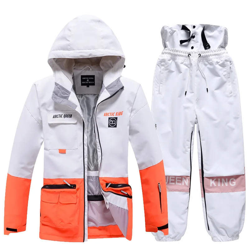 2022 New Winter Ski Suits for Women Men Thermal Windproof Waterproof Snowboarding Jackets and Pants Set Snow Coats or Trousers