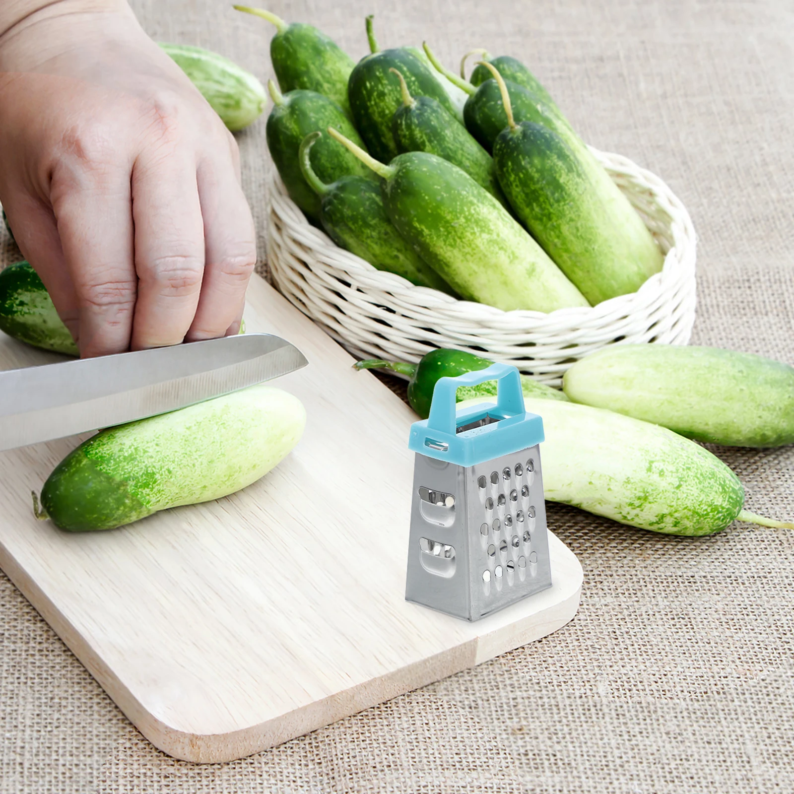 

6 Pcs Mini Grater Garlic Mincer Slicer Food Cheese Multifunction Vegetable Grader Plastic Ginger Potato Crusher