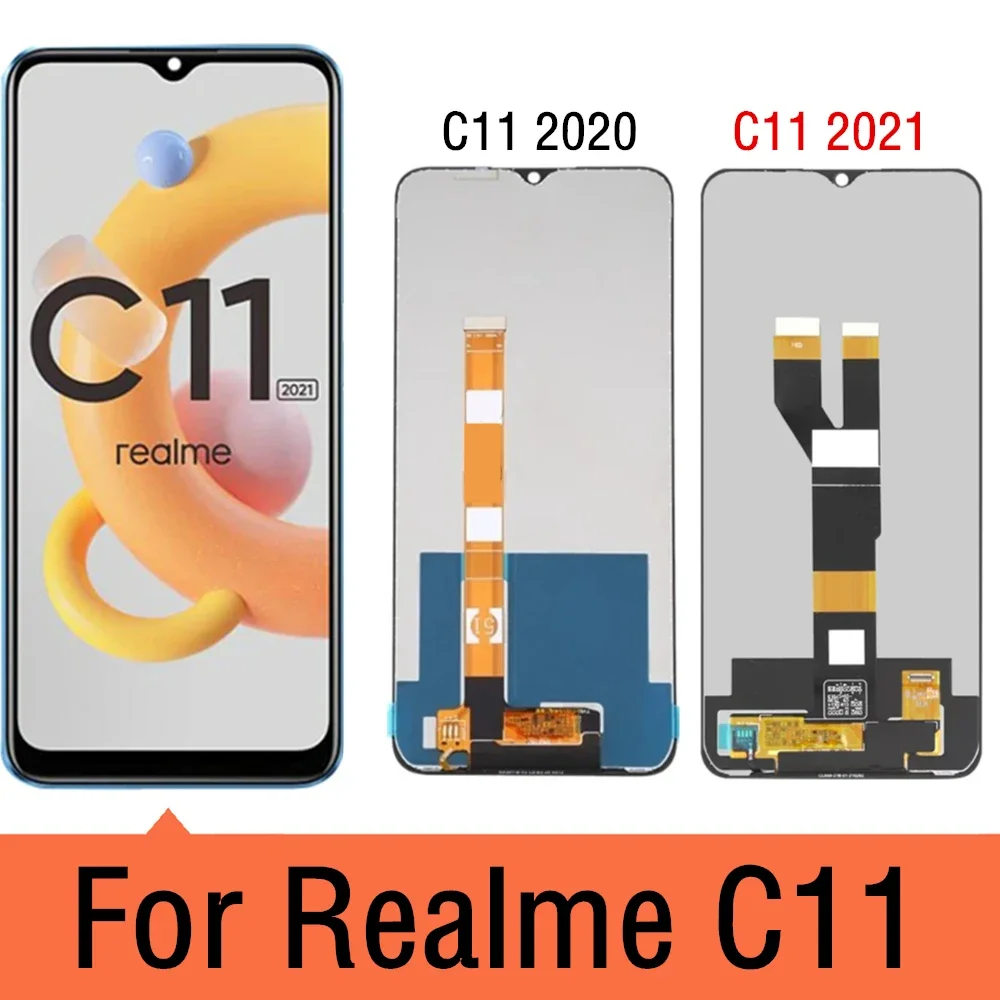 C11 LCD For OPPO Realme C11 2020 LCD RMX2185 Display Touch Screen Digitizer Assembly For Realme C11 2021 LCD RMX3231