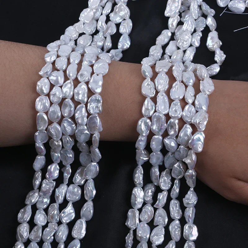 9-10mm/10-11mm Natural Keshi Freshwater Pearl Irregular Baroque Shaped Pearls Diy Accessories