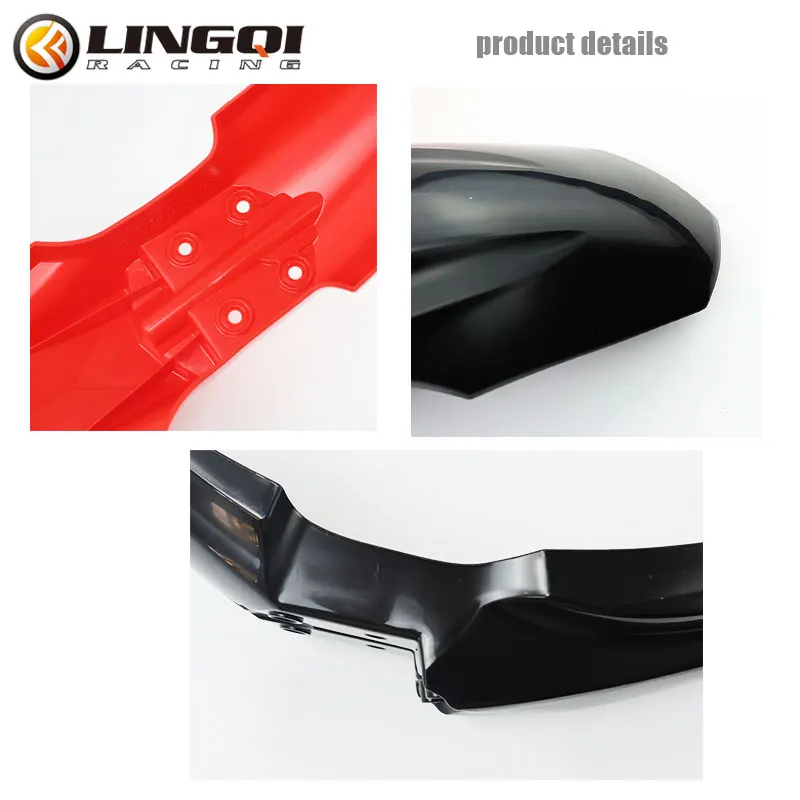 LYNNCHI Motorcycle T4 Front Fender Mudguard Plastic Cover Shell Mud Guard For KAYO T 4 Pit Dirt Bike Motocross Accessories