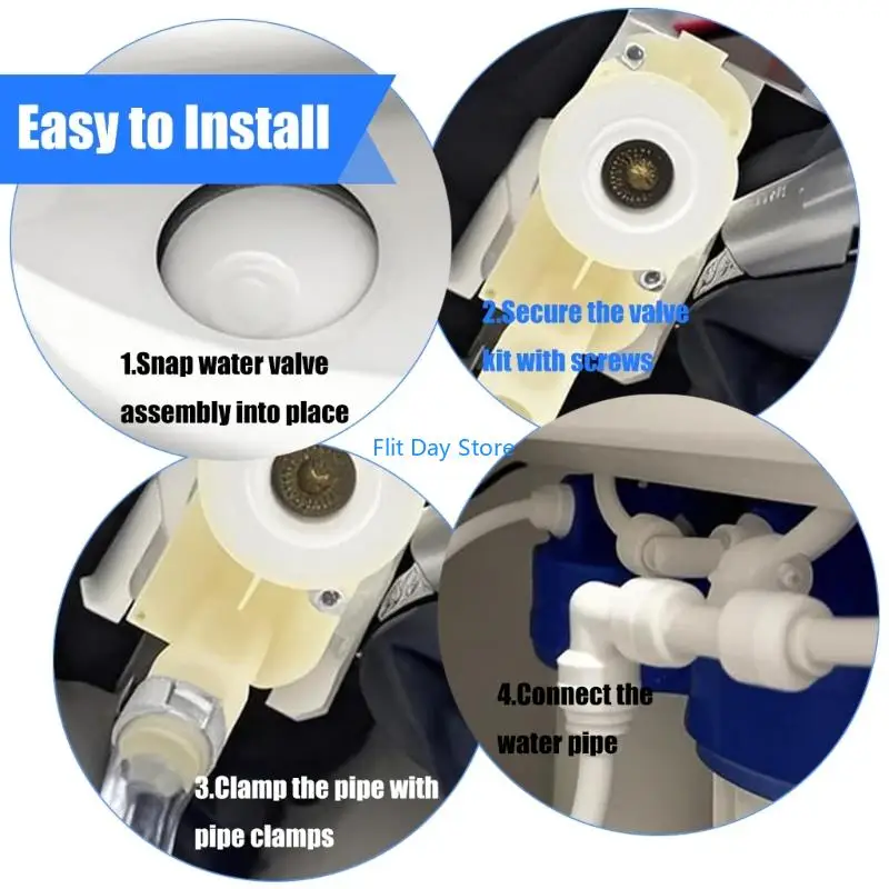 F92C Campers Toilet Water Valves Maintenance Bundles With Seal Screws and Filters