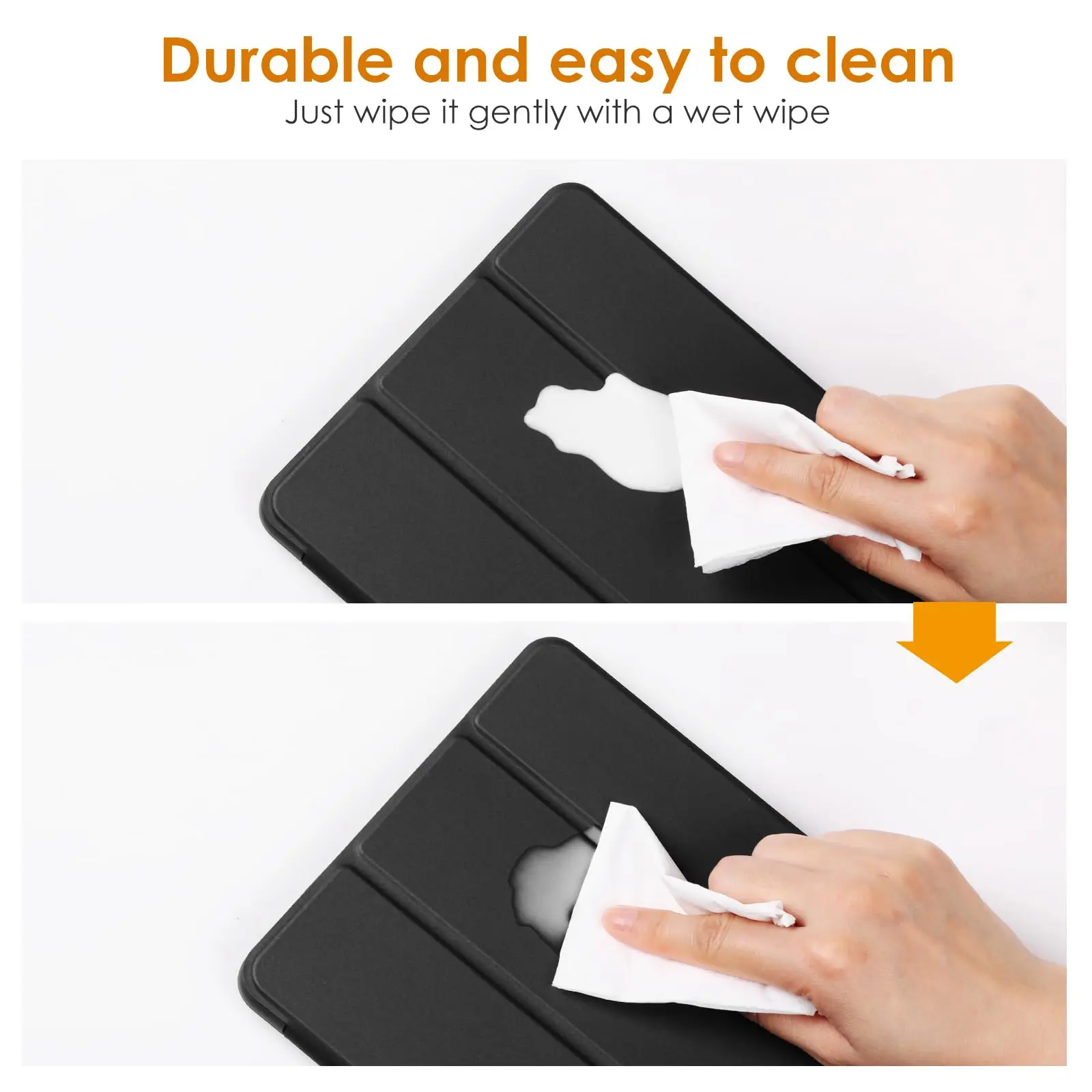 Lightweight Soft Tablet Case for Samsung Galaxy Tab A9 8.7 inch 2023 Released Tri-fold Foldable Stand Smart Protective Cover