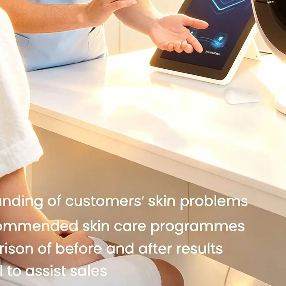 AI Skin Scalp Analyzer Multispectral 30MP HD Camera Skin Tester Beauty Salon Spa Skin Diagnosis Machine
