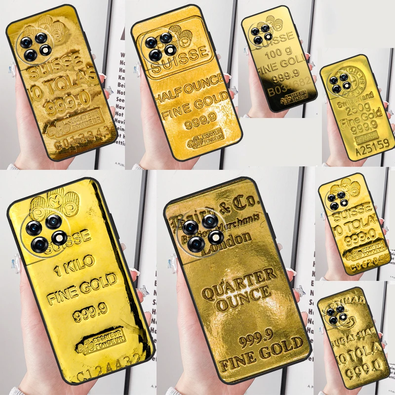 Чехол Swiss Fine Gold для OnePlus Nord 4 CE 2 3 Lite N20 N30 9 10 Pro 8T 9RT 10T 11 OnePlus 13 12 R
