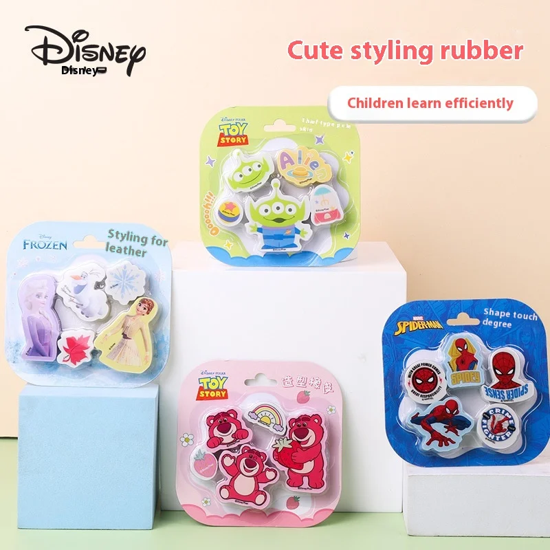 Disney Cartoon Anime Shape Rubber Cartoon Creative Children's Eraser Cute Small Rubber School Student Stationery