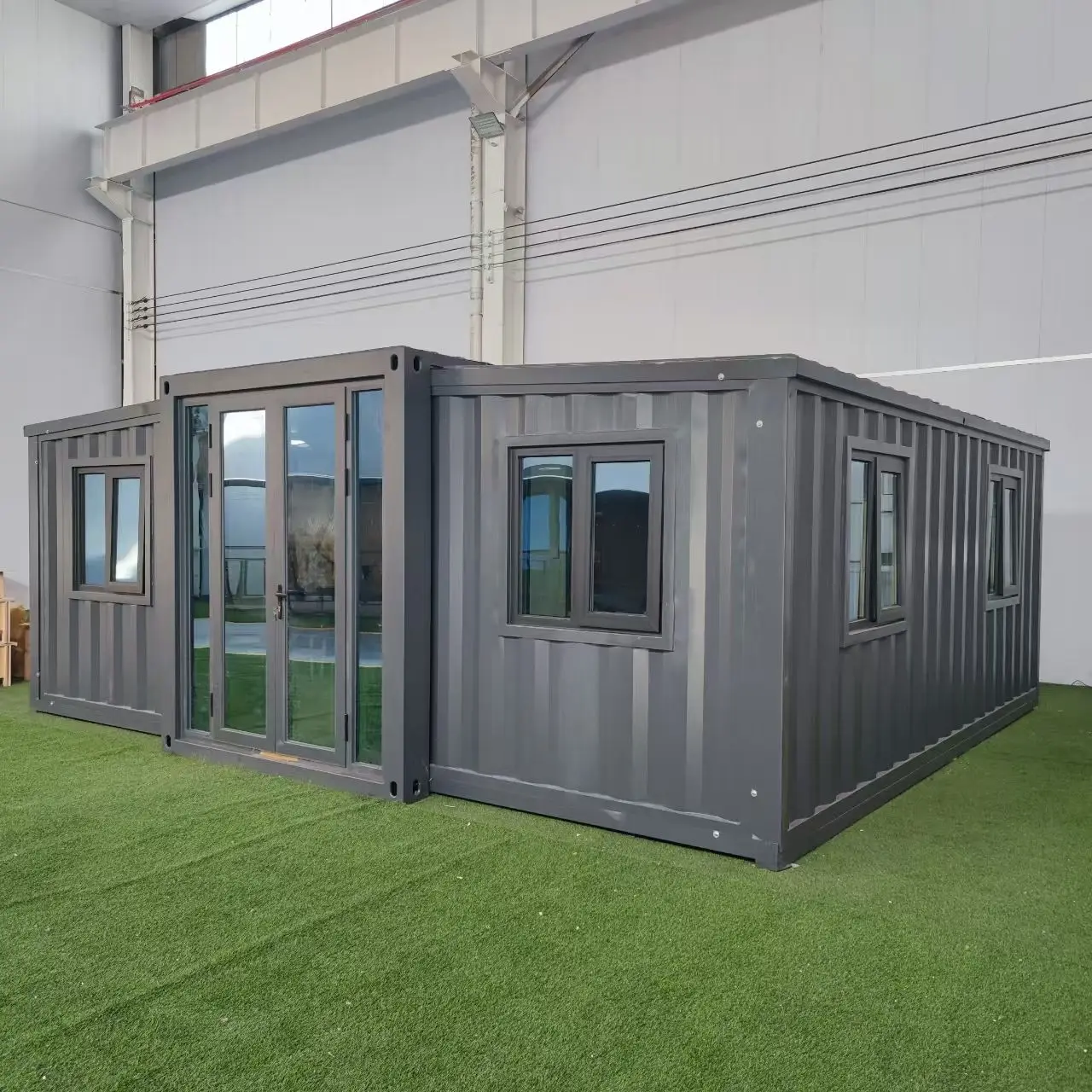 Grit Finish Outdoor Container House Rainproof Rustproof Aluminum Alloy Container Reasonable Price Luxurious Removable House
