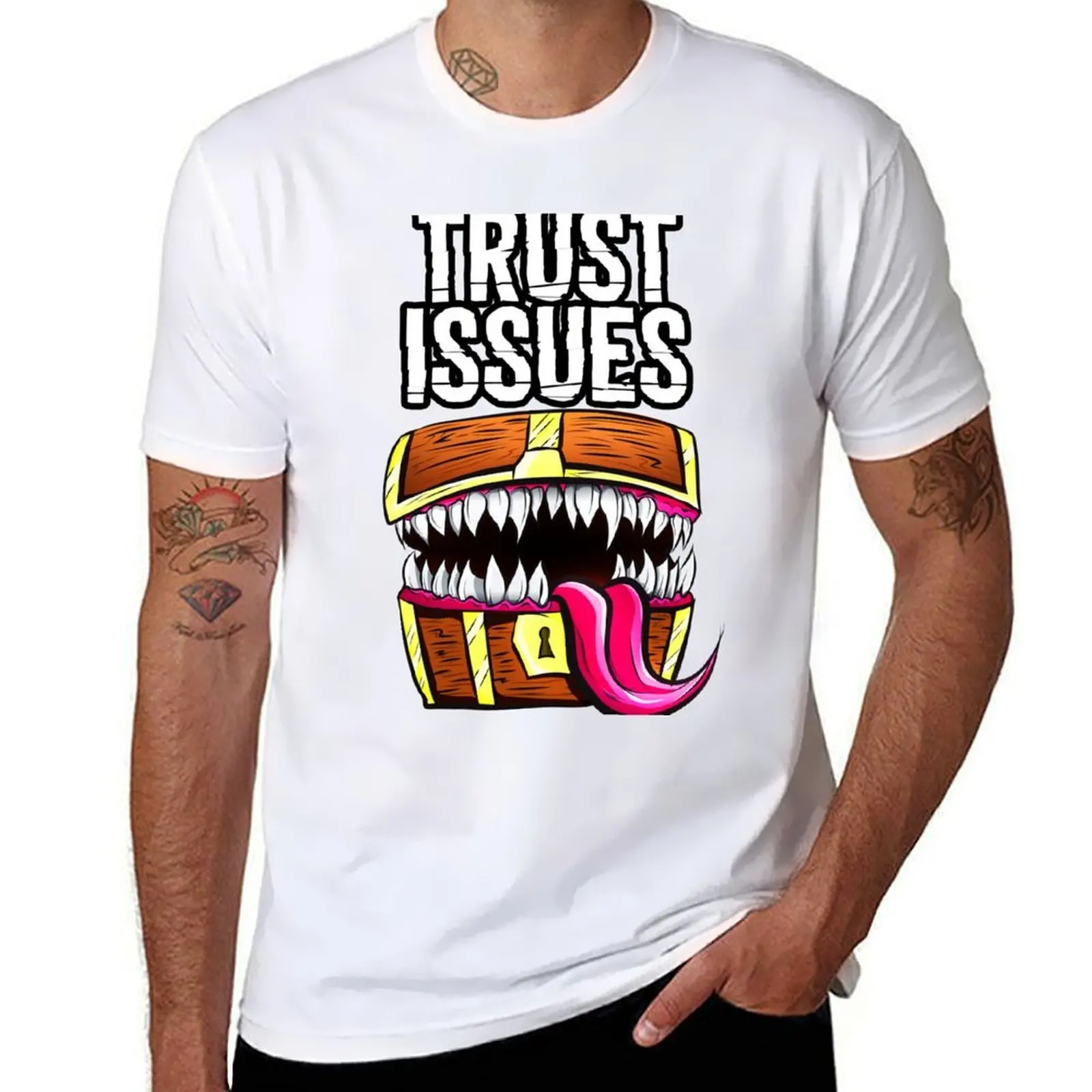 

Mimic - Trust Issues T-Shirt cotton tshirt 100% man t shirt luxury T-Shirt