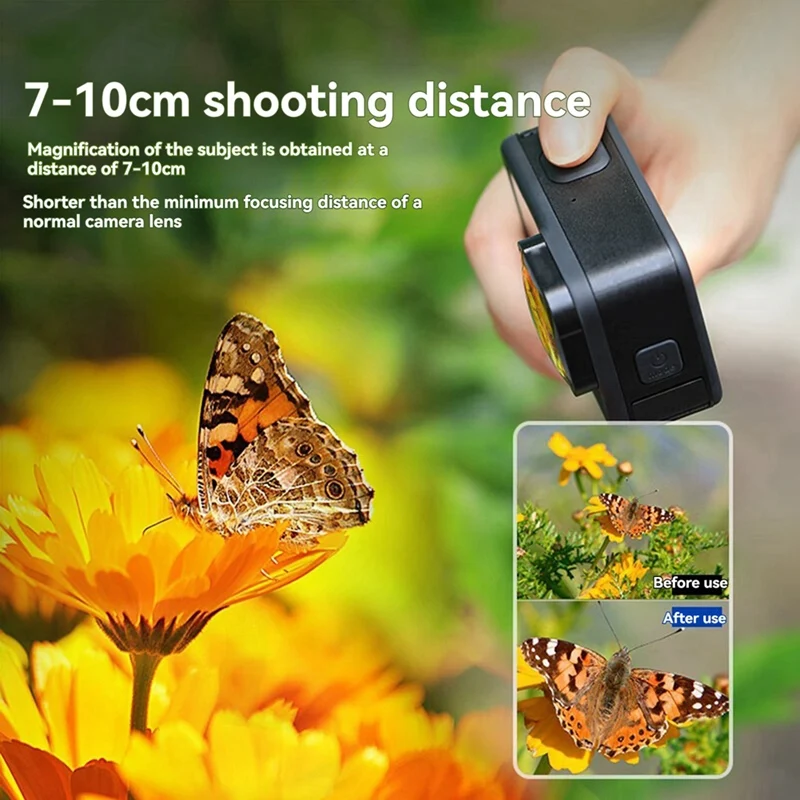 Новый-15X макрообъектив для спортивной камеры Gopro Hero, фильтр крупным планом, антибликовое многослойное покрытие, HD оптическое стекло