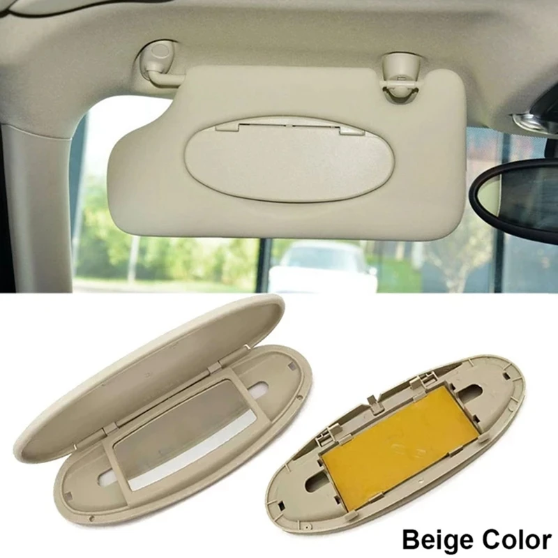 Car Sun Visor Mirror Cover Makeup Mirror Cover For-BMW MINI R55 R56 R60 2007-2014