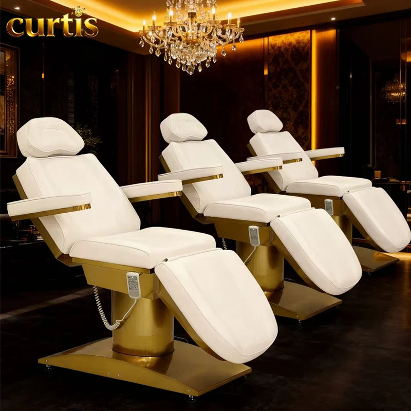 

Современная электрическая косметологическая кушетка с 3 моторами, регулируемая, для лежания на спине и животе, с отверстием для дыхания, для салонов красоты, спа, наращивания ресниц, массажа лица, хит продаж