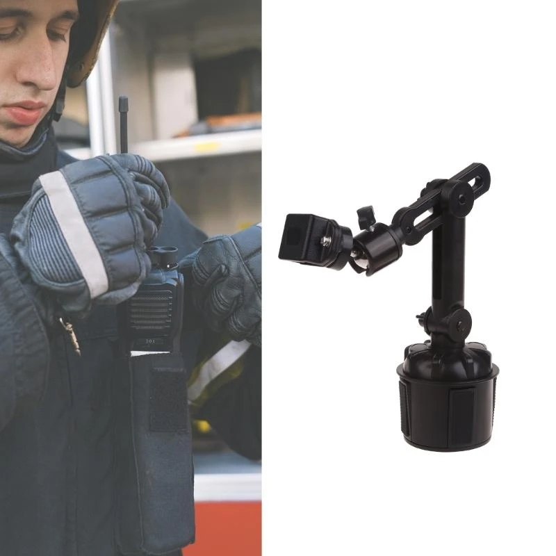 62KA Radio Radio Stand Car Carie Talkie حامل لـ UV5R Yaesu Universal Cup Auto Cup Mount Bracket