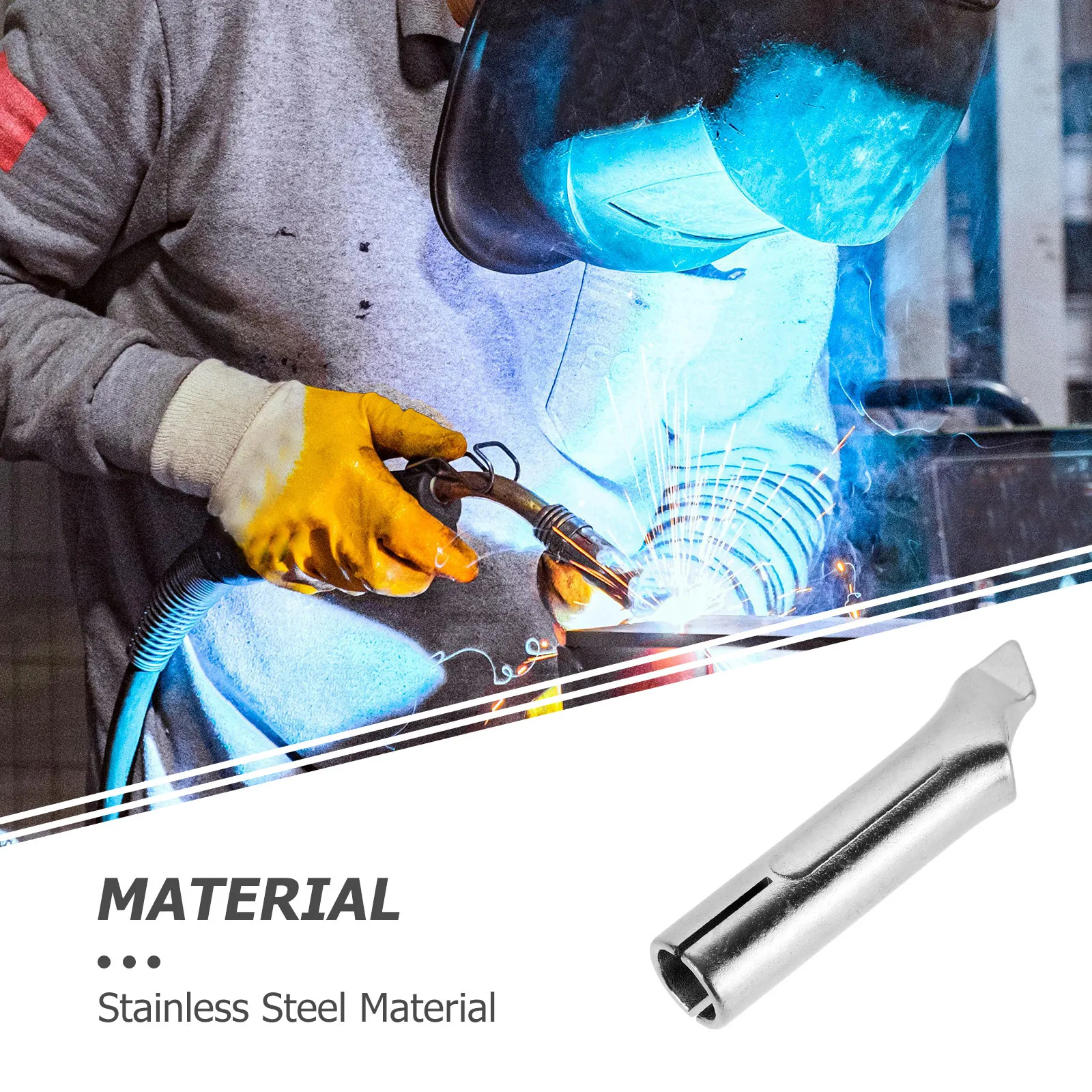 

Welder Nozzles Replacement Stainless Steel Nozzle Durable Construction Easy Maintenance Gas Shielded Welding Versatile Tasks