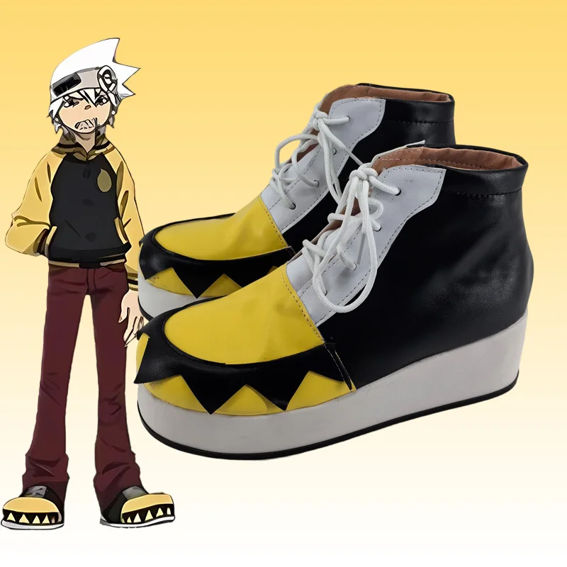 Anime Soul Eater Soul Evans Cosplay Schuhe Soul Evans Gelbe Schuhe