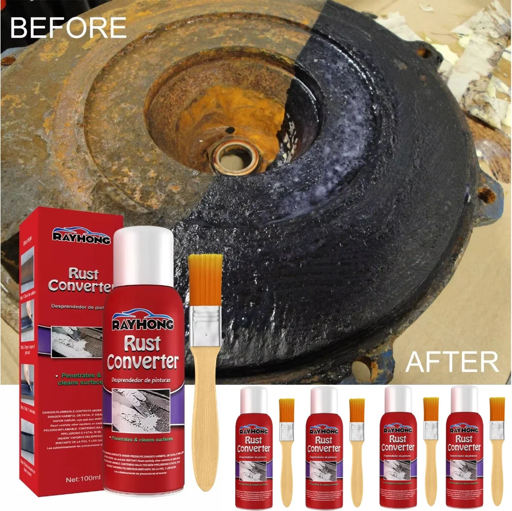 100ml Car Chassis Rust Converter Water Based - Metal Surface Rust Remover & Primer, Anti-Corrosion Long Lasting Protection