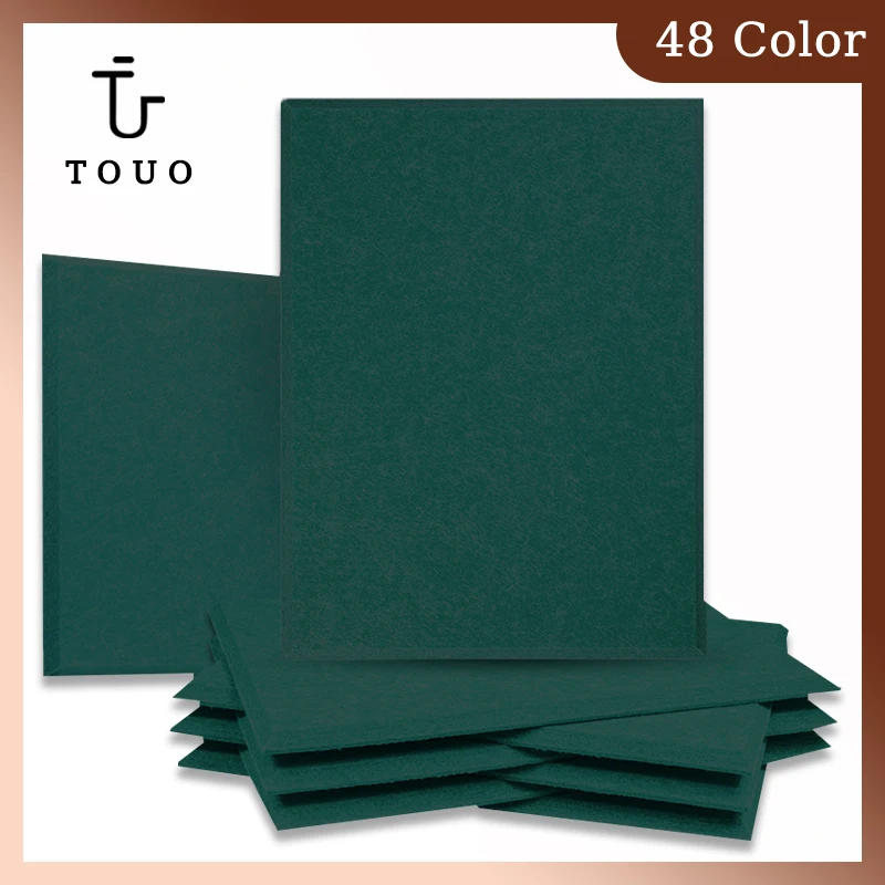 TOUO Rectangle Soundproofing Panels 6 Pcs Acoustic Panel Isolator Insulation Sound-Absorbing For Home Music Studio Sound Proof