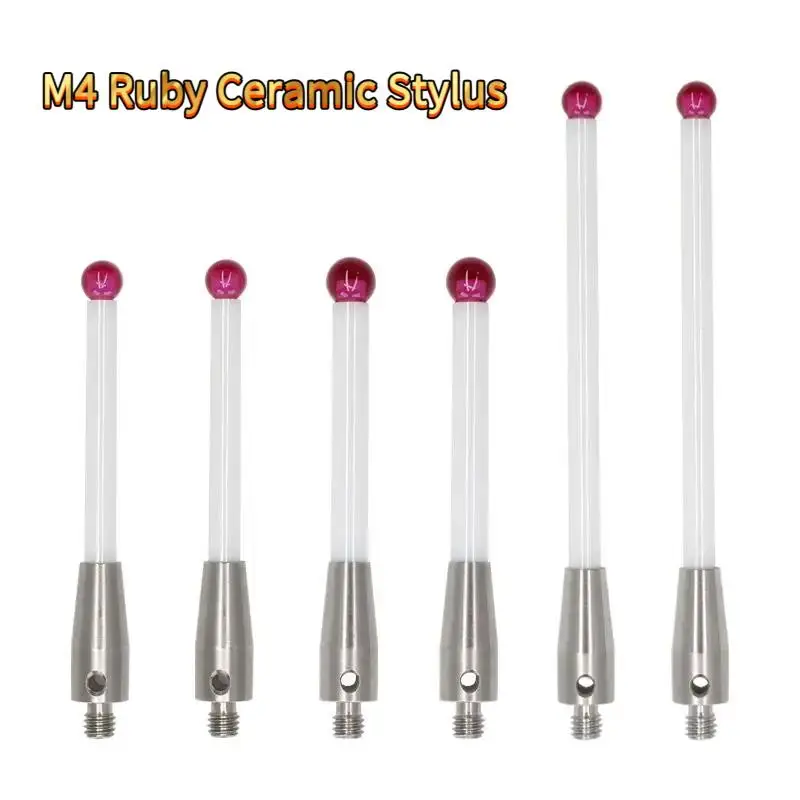 1PC M4 Ruby Ceramic Probe Stylus A-5000-3709 A-5000-3712 6mm CNC CMM Touch Sensor Measuring Needle