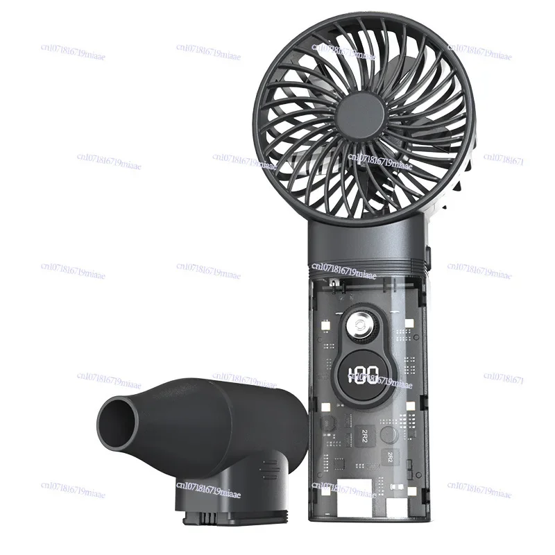 Newly upgraded brushless violent fan, handheld turbo fan, double-head switchable battery, removable, widely used