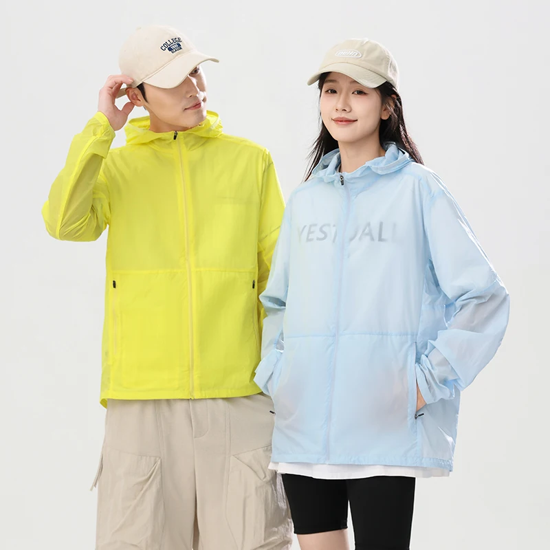 

Легкая ветрозащитная куртка для мужчин и женщин, защита от солнца, ветровка унисекс для занятий спортом на открытом воздухе, одинаковые пары